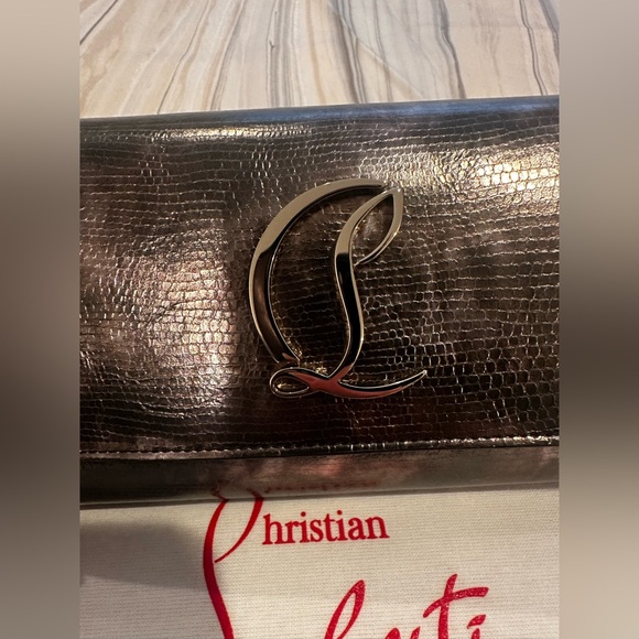 Christian Louboutin Metallic WOC/ Clutch - Picture 2 of 11